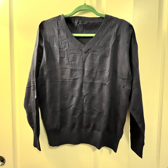 Other - Men's Blue V-Neck Sweater